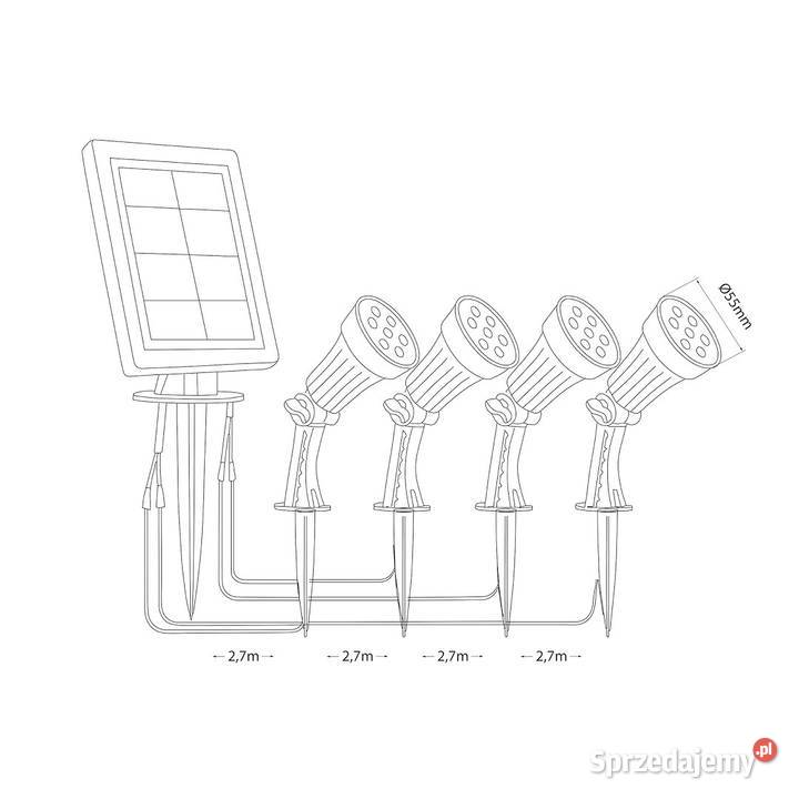 Lampka Solarna Bush 250lm 3000K IP44 Pozostałe Starokrzepice