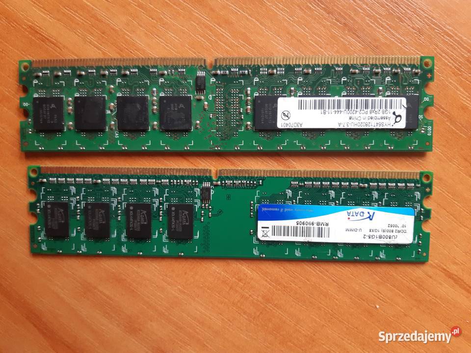 Pamięć RAM DDR2 2 x 1GB DDR2 Pamięci mazowieckie Ostrołęka