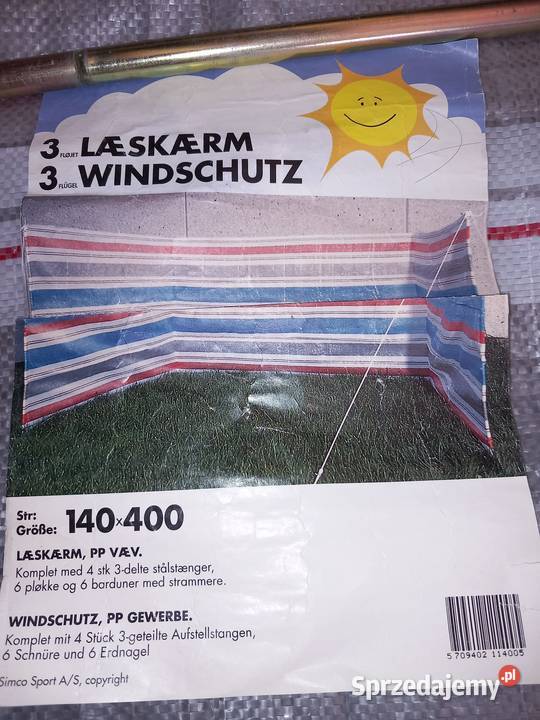 Parawan plaźowy do przyczepy kempingowej pomorskie Gdańsk sprzedam