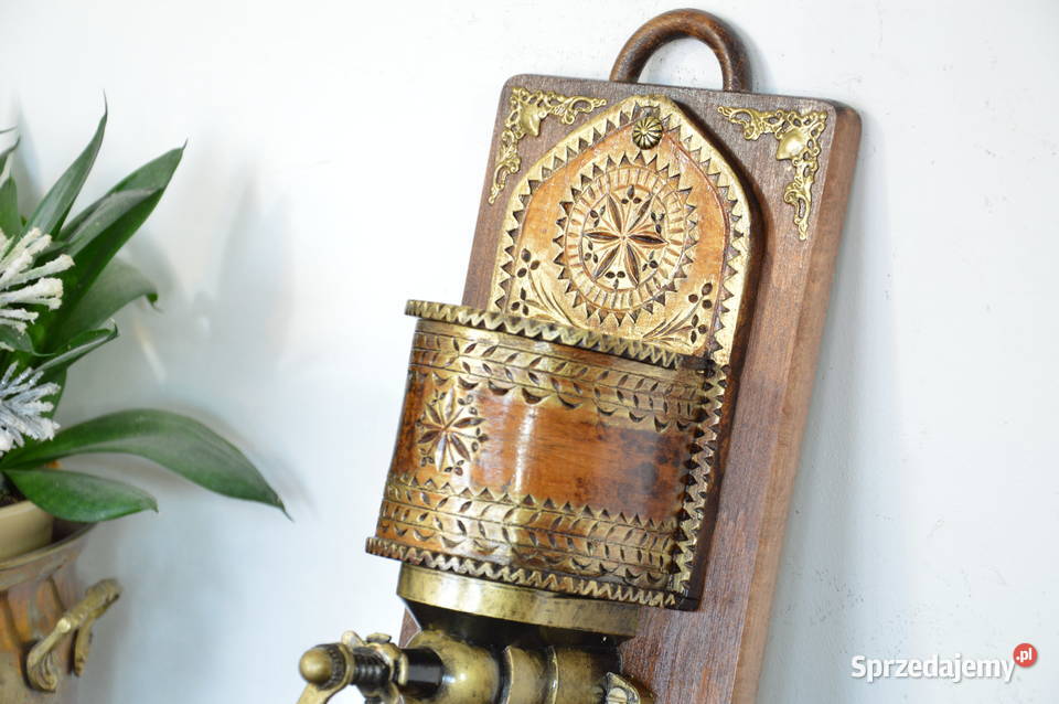 drewniany MŁYNEK wiszący do kawy stary Jastrzębie-Zdrój sprzedam