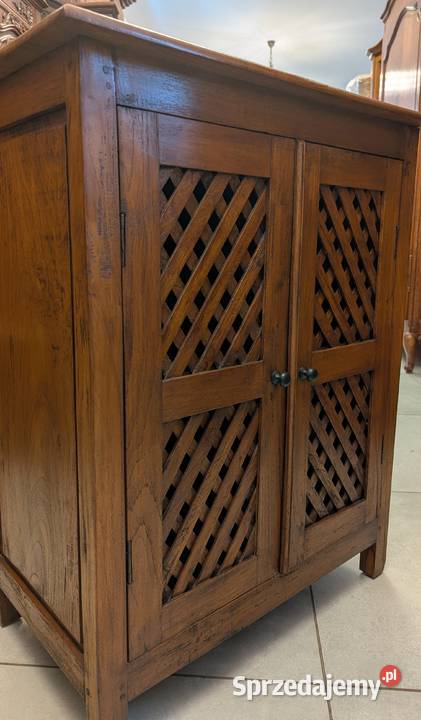 ładna komodaszafka kolonialna sklep Dąbrowa Antyki, Sztuka, Kolekcje