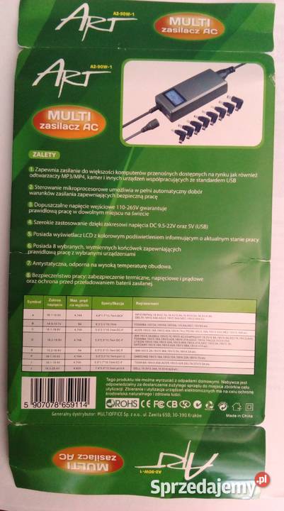 Końcówki do zasilacza uniwersalnego Legionowo