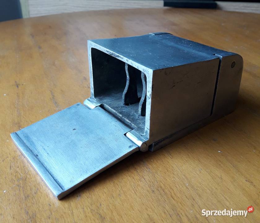 Stara duża popielniczka kolejowa wagonowa PKP