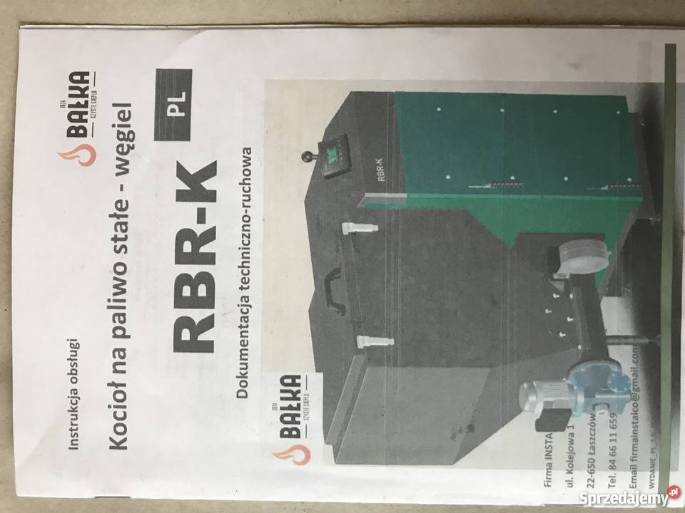 Piec na ekogroszek rbrk 15kW Dąbki