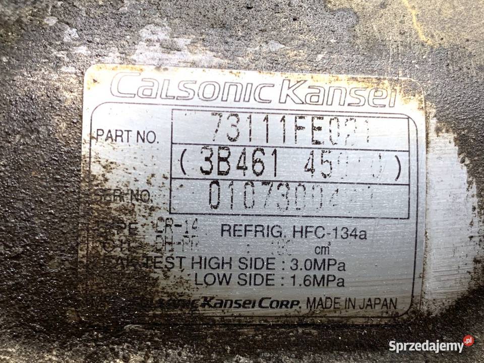 SPRĘŻARKA KLIMATYZACJI SUBARU IMPREZA II sprzedam