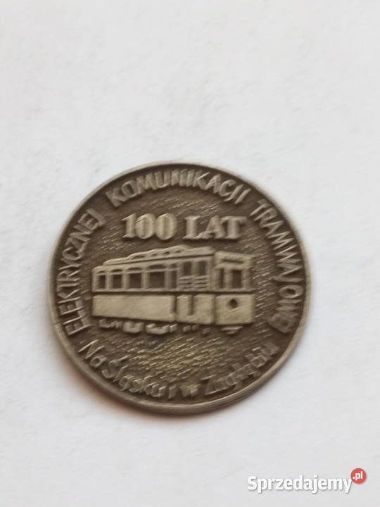 Medal 100 lat elektrycznej komunikacji Dąbrowa Górnicza