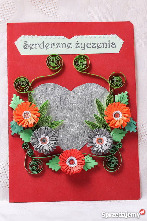 KARTKI IMIENINOWE RĘCZNIE ROBIONE METODĄ Kielce