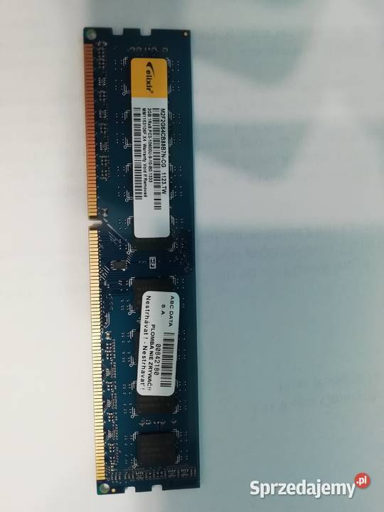Sprzedam pamięć 2GB DDR3 1333mhz firmy Eliksir Sygontka