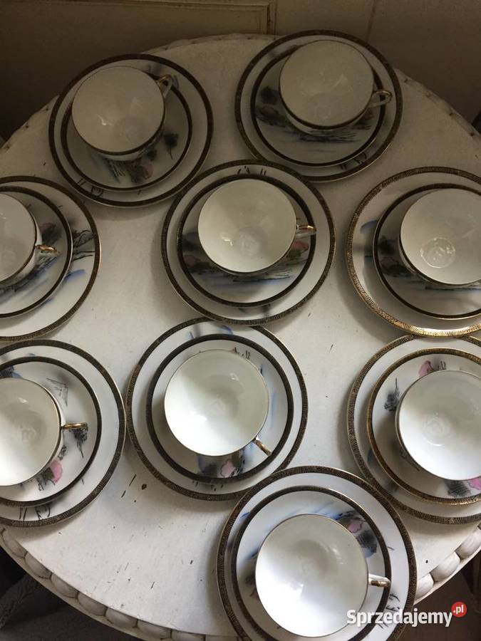 Filiżanki japońskiej firmy Kutani Akcesoria do herbaty Ryki sprzedam