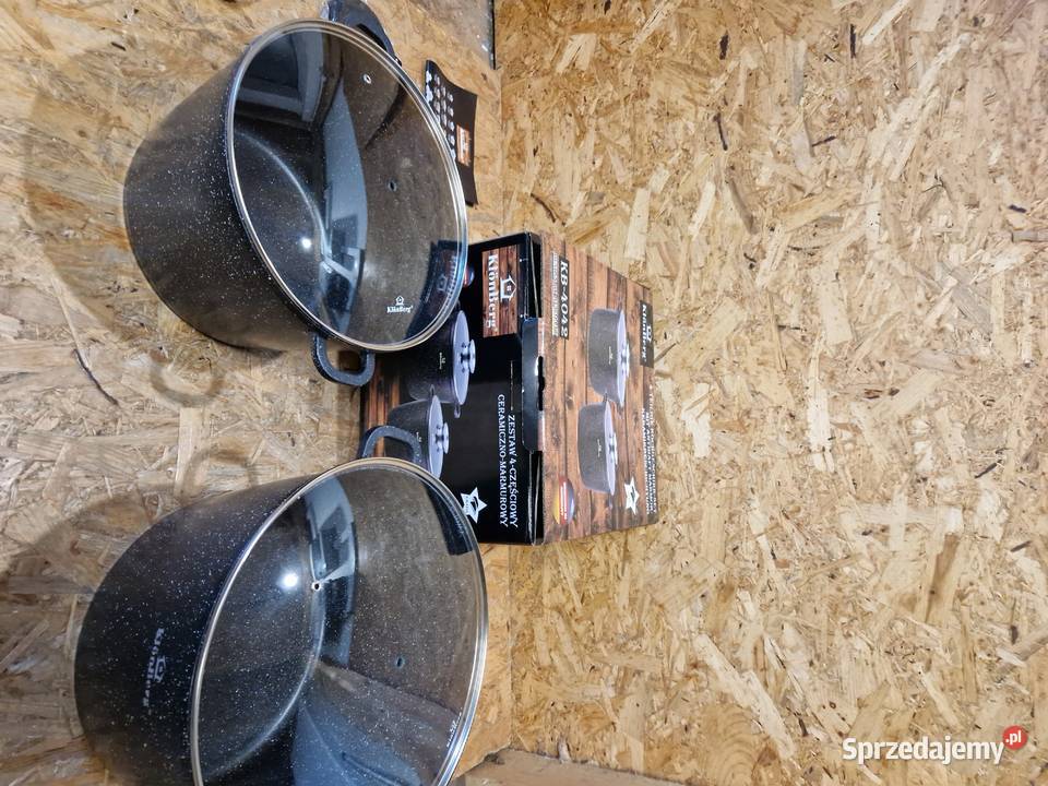Zestaw garnków KlnBerg ceramiczne 4 el KB4042 Głogowa sprzedam