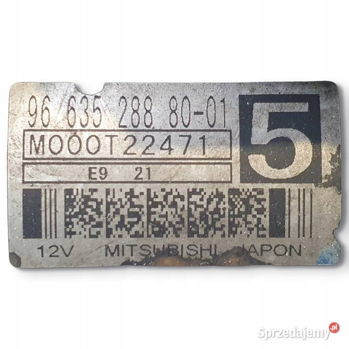 ROZRUSZNIK Peugeot 3008 16 HDI 9663528880 Układ elektryczny silnika