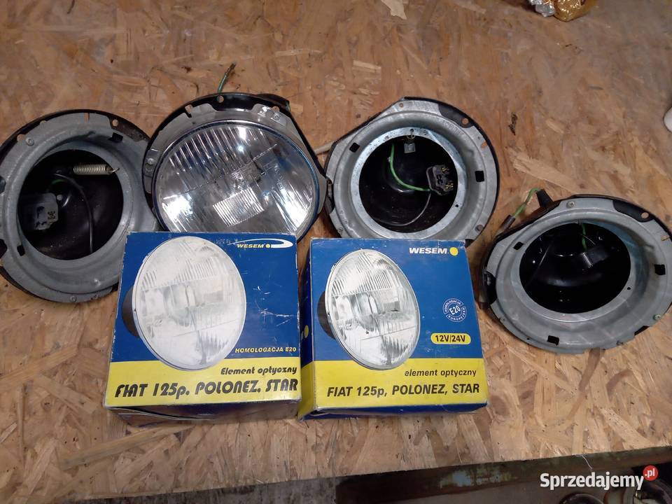 FSO Fiat 125P obudowy miski przednich lamp osobowe dolnośląskie Strzegom