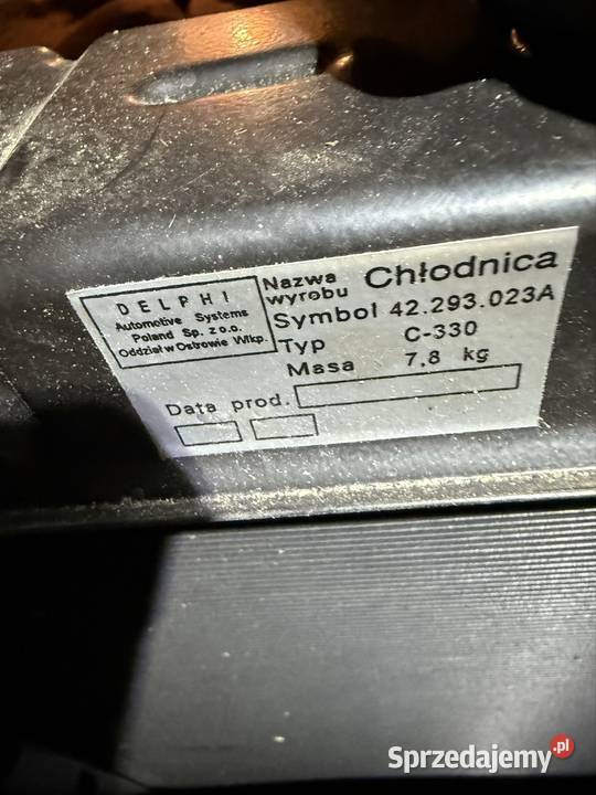 Chłodnica Ursus c330 c335 c328 stare zapasy PRL Ciechanów