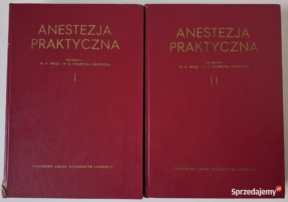 Anestezja Praktyczna Tom 1 i 2 WDWylie Otwock sprzedam