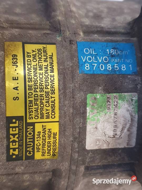 SPRĘŻARKA KLIMATYZACJI Volvo S40 V40 18 16V lubelskie