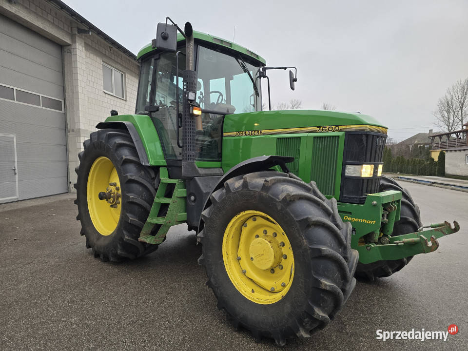 Ciągnik JOHN DEERE 7600 4x4 130 TUZ Pneumatyka Skrzynia biegów Automatyczna Rolnictwo sprzedam