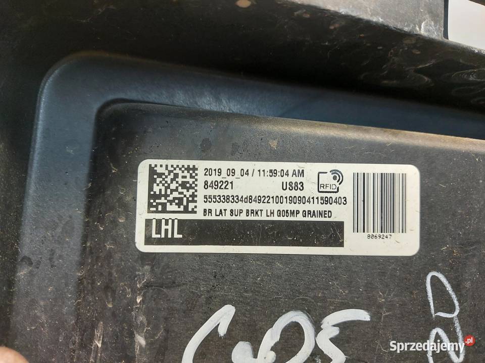 BMW G05 X5 30d 2019r ŚLIZG MOCOWANIE ZDERZAKA dolnośląskie