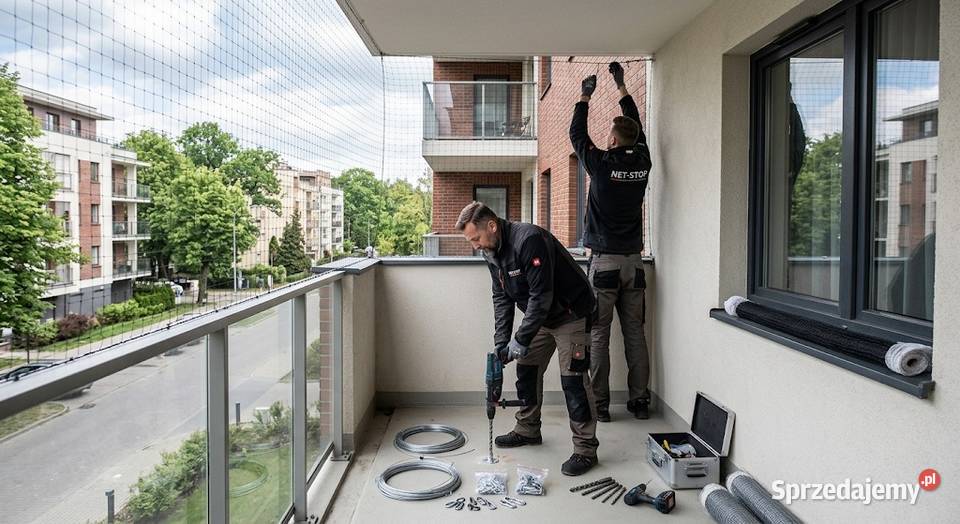 Usługi montażu siatki na balkon siatek na Wrocław