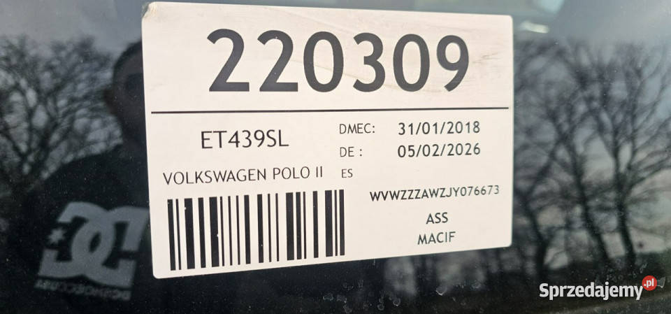 Volkswagen Polo Polo 10 i VI 2017 ASR (kontrola trakcji) wielkopolskie Pleszew