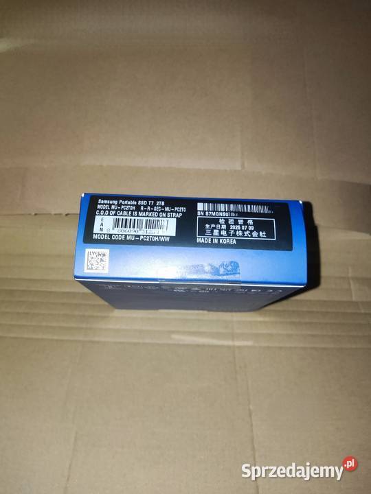 Zewnętrzny dysk SSD SAMSUNG T7 USB 32 2 TB Dyski sprzedam