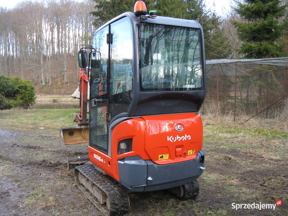 Minikoparka Kubota KX 0164 z 2015 r 0184 0194 Kołczygłowy