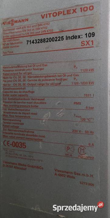 Kocioł Viessmann Vitoplex 100 1120kW czytaj opis Biznes i Przemysł Radomsko sprzedam