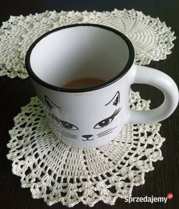 szydełkowe serwetki beżowy Drzewica sprzedam