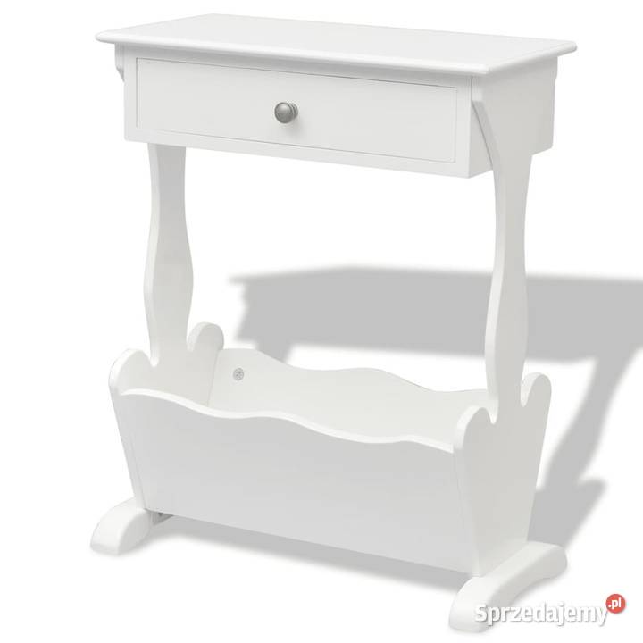 vidaXL Stolik na gazety Melrose białySKU242440 mazowieckie Warszawa sprzedam