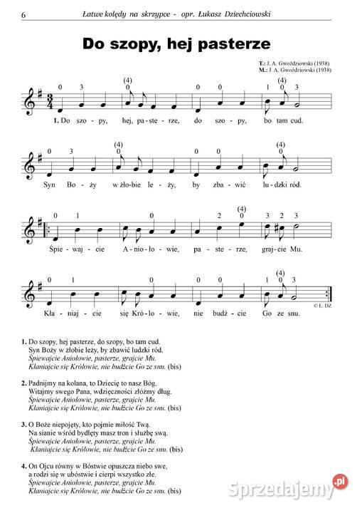 Kolędy na skrzypce nuty 24 kolęd słowa mp3 nowe Instrumenty smyczkowe sprzedam