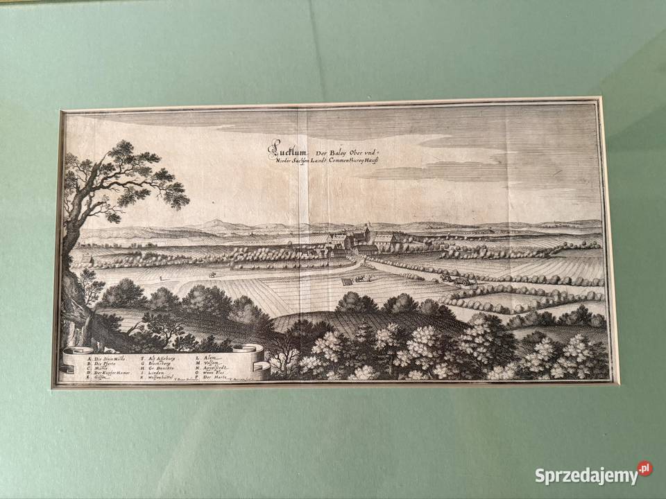 Antyczny Miedzioryt 1653 XVII Wiek Oryginał