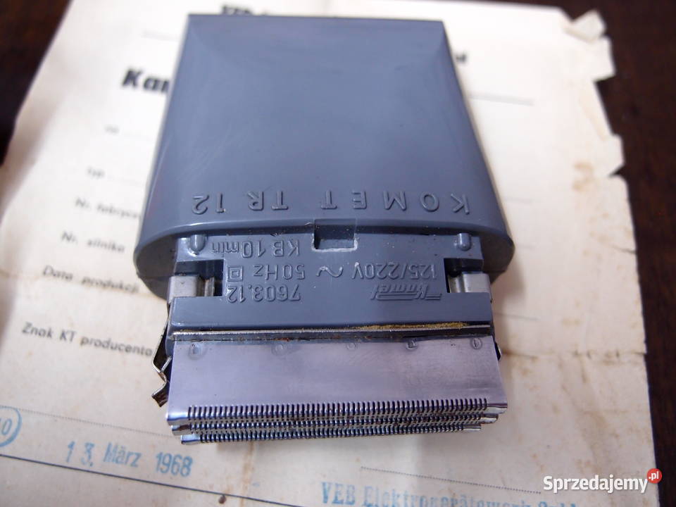 elektryczna maszynka do golenia Komet TR12 Prod Łódź