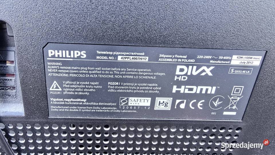 Telewizor Philips 42PFL4007H i tuner DVBT Łódź