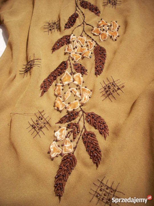 QED Tunika elegancka Zwiewna Hafty Koraliki 36 Nowy Sącz