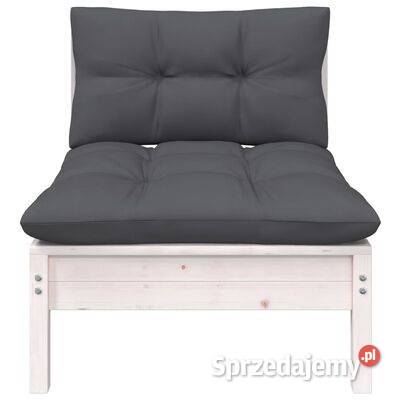vidaXL Ogrodowe siedzisko środkowe z białymi mazowieckie Warszawa