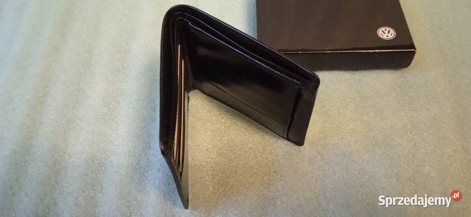 Portfel VOLKSWAGEN Skórzany Czarny VW Zielona Góra