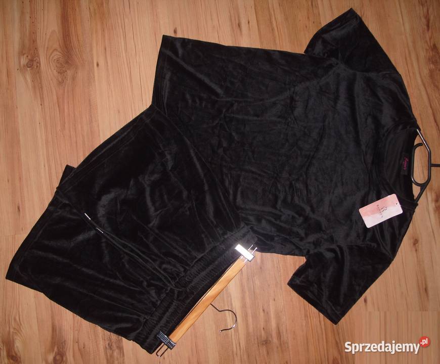 Świetny wygodny welurowy dres ROMEES r LXL Rawicz
