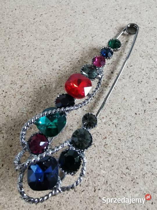 Broszka damska duża kolorowa agrafka Dla kobiet małopolskie Kraków