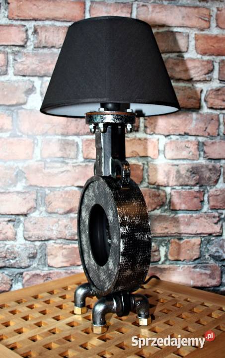 Lampa z zegarem Industrial Loft Patyna Dębica