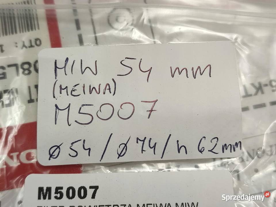 FILTR POWIETRZA STOŻKOWY MEIWA MIW M5007 54 x 74 osobowe