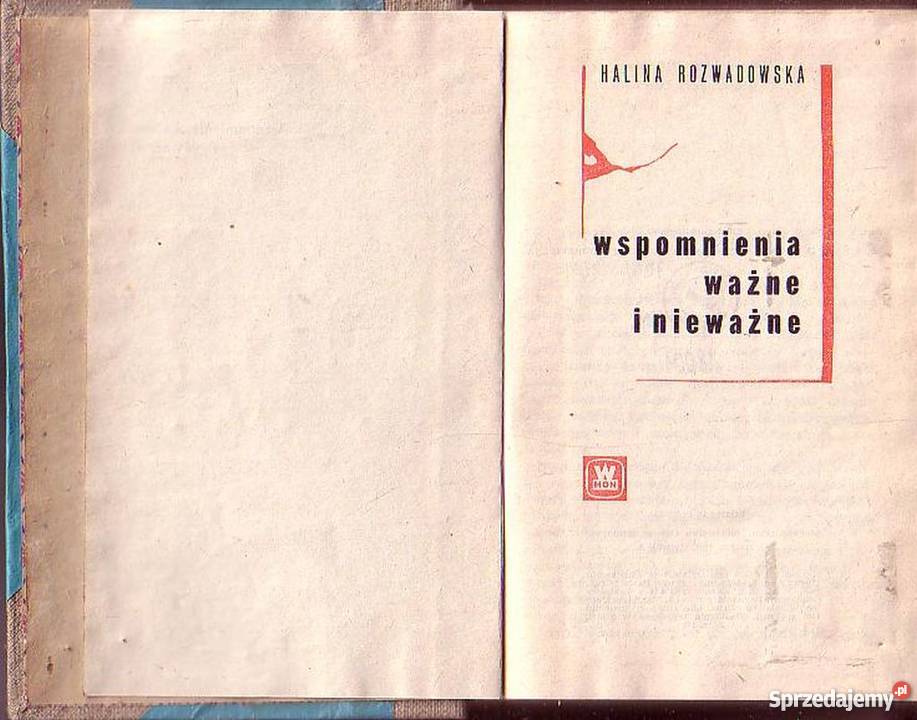 0515 WSPOMNIENIA WAŻNE I NIEWAŻNE HALINA Czyrna sprzedam