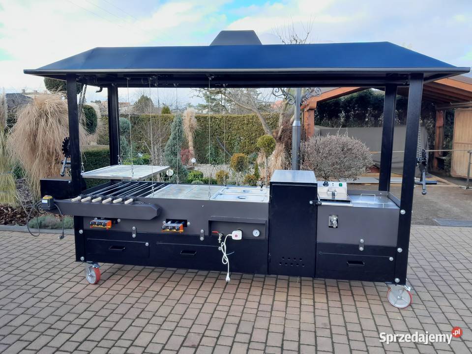 Gastronomiczny grill cateringowy gazowy węglowy