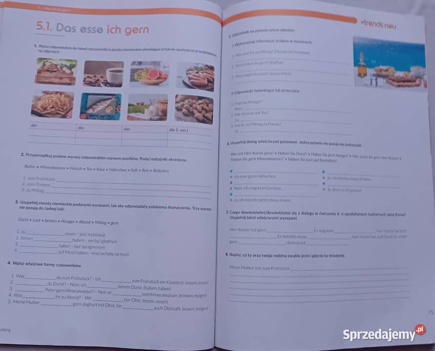 Trends Neu Zeszyt ćwiczeń język niemiecki Kl 1 Koźminek sprzedam