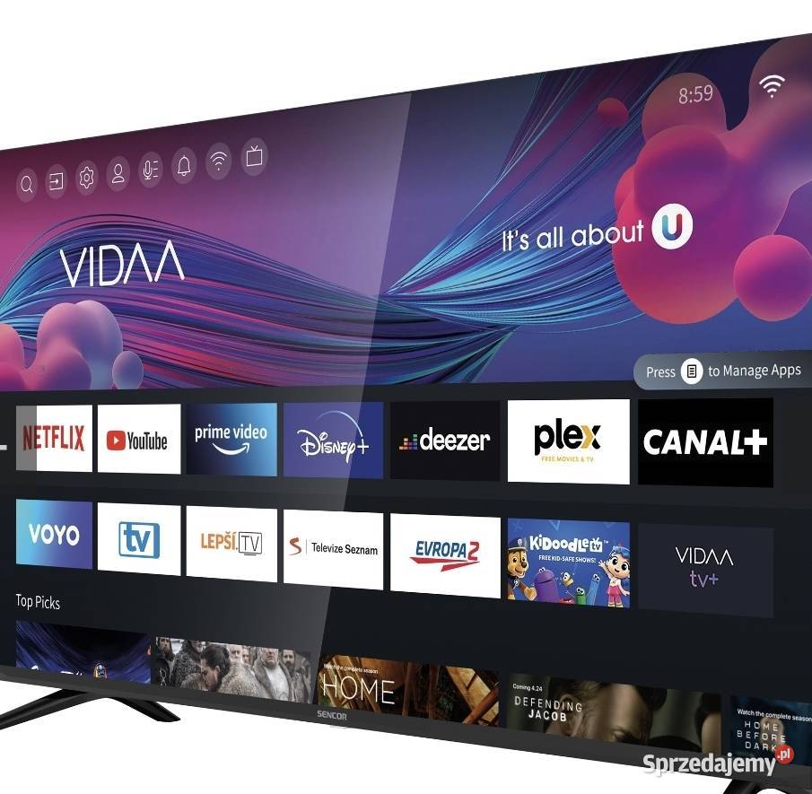 Nowy telewizor Sencor SLE43US700TCS Wwa 43cale Warszawa