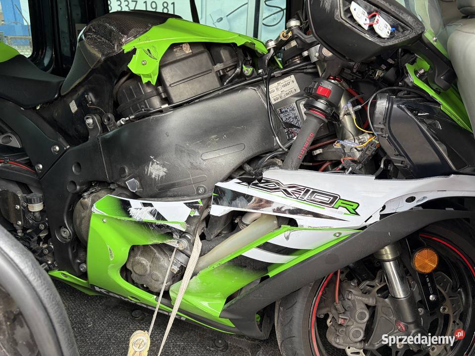 Kawasaki ZX10R Gen 4 uszkodzone uszkodzony Kawasaki
