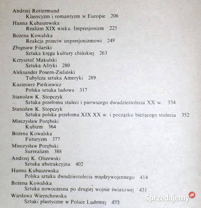 Dzieje sztuki powszechnej Bożena Kowalska Chełm sprzedam