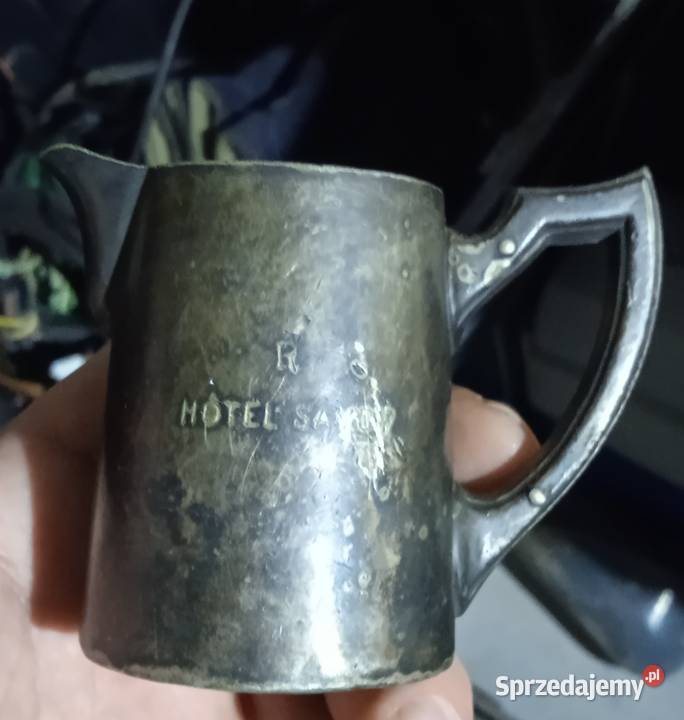 Stary srebrzony mlecznik hotel savoy 10cl sprzedam