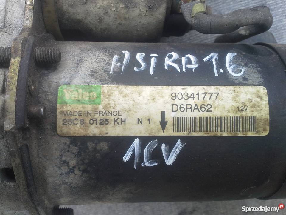 rozrusznik D6RA62 Opel Astra 2 II G 16 zachodniopomorskie Dębno