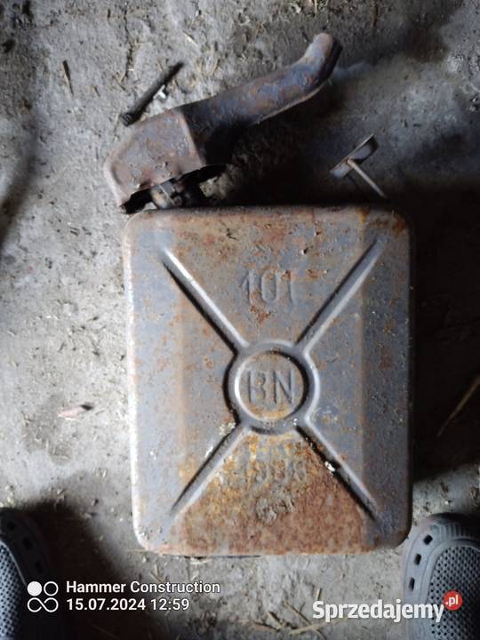 Kanister metalowy 10 lit prl syrena żuk Warszawa Żabin