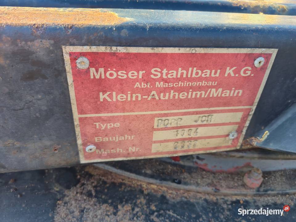 Przyczepa BDF POPP JOH pod kontener Jordanów