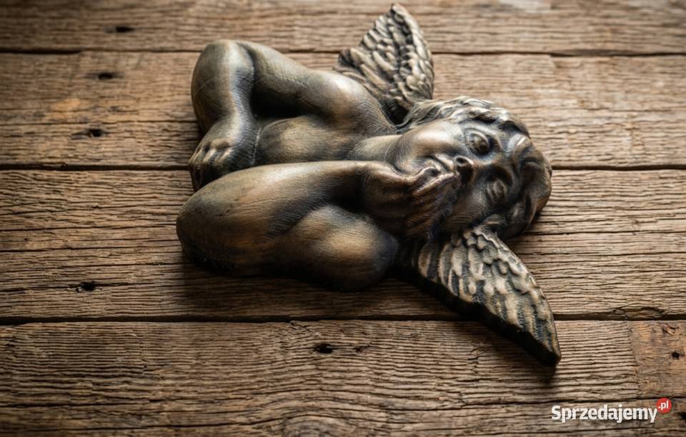 Głowa aniołka Putto płaskorzeźba rzeźba ścienna małopolskie Nowy Targ